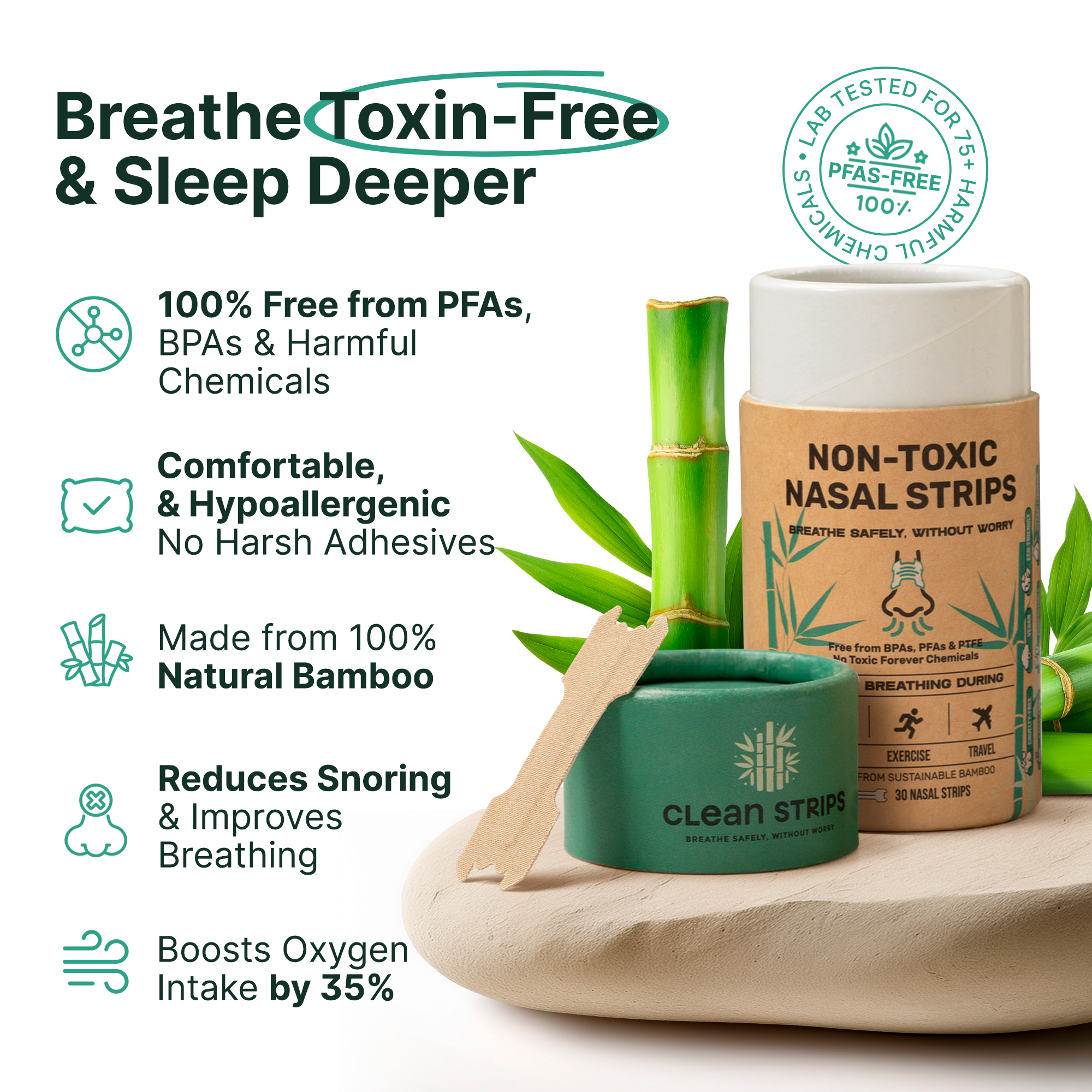 Toxic-Free Nasal Strips