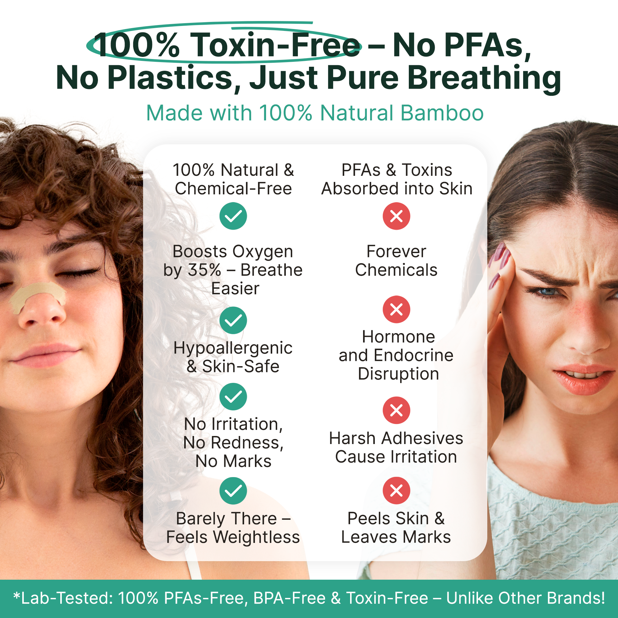 Toxic-Free Nasal Strips